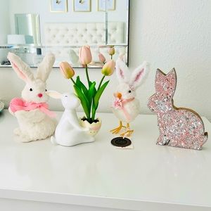 Easter decoration Bunny Rabbit, Home Decor Ornaments Figurines